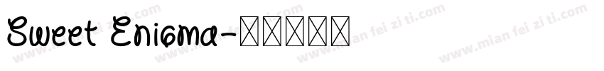 Sweet Enigma字体转换